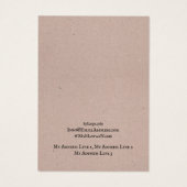 Carte d'affichage pour bijoux à oreilles, Kraft Br (Dos)