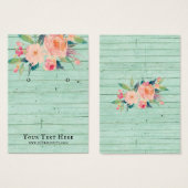 Carte d'affichage pour bijoux à oreilles ・ Rustiqu (Devant & derrière)