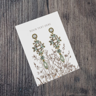 Carte d'affichage pour bijoux à oreilles ・ Terre f