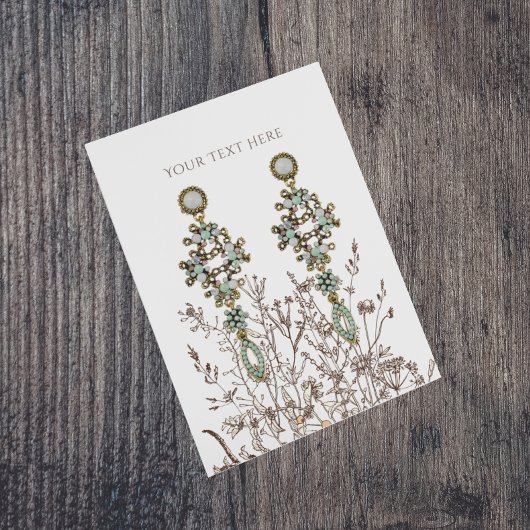 Carte d'affichage pour bijoux à oreilles ・ Terre f