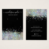 Carte d'affichage pour bijoux à parties scintillan (Devant & derrière)