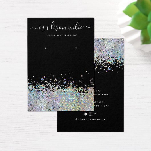 Carte d'affichage pour bijoux à parties scintillan (Bureau)