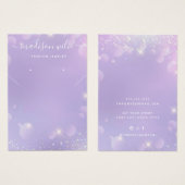 Carte d'affichage pour bijoux à parties scintillan (Devant & derrière)