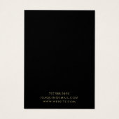 Carte d'affichage pour bijoux Black Sun Moon en or (Dos)