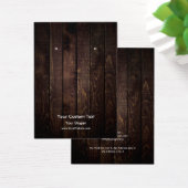 Carte d'affichage pour bijoux, bois rustique (Bureau)