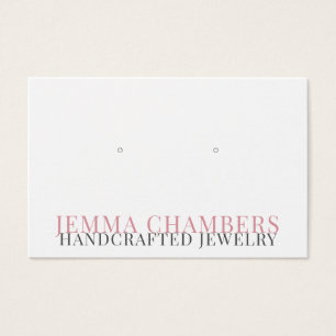 Carte d'affichage pour bijoux de la typographie mo