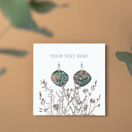 Carte d'affichage pour bijoux de poche ・ Cartes fl