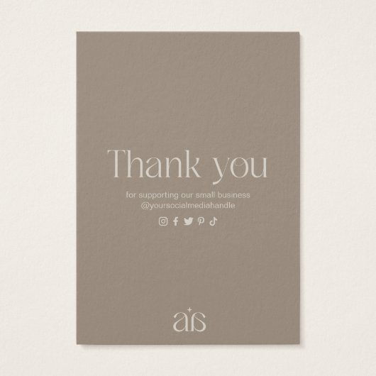 Carte d'affichage pour bijoux d'oreille beige mode (Dos)