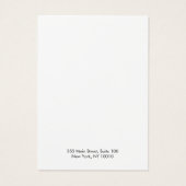 Carte d'affichage pour bijoux d'oreille de corail (Dos)