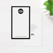 Carte d'affichage pour bijoux d'oreille de logo pe (Bureau)