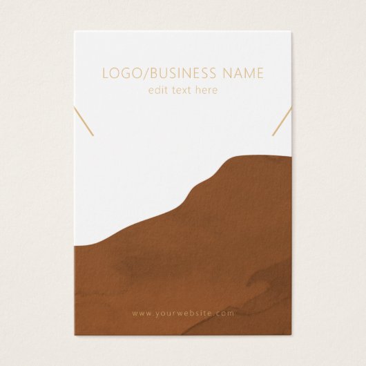 Carte d'affichage pour bijoux en collier (Devant)