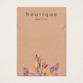 Carte d'affichage pour bijoux en collier de terre (Devant)