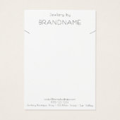 Carte d'affichage pour bijoux en collier photo (Dos)