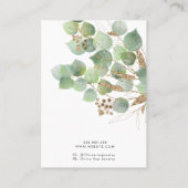 Carte d'affichage pour bijoux en feuille d'or luxu (Dos)