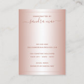 Carte d'affichage pour bijoux en noir rose pâle Du (Dos)