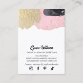 Carte d'affichage pour bijoux et oreilles qui atti (Dos)