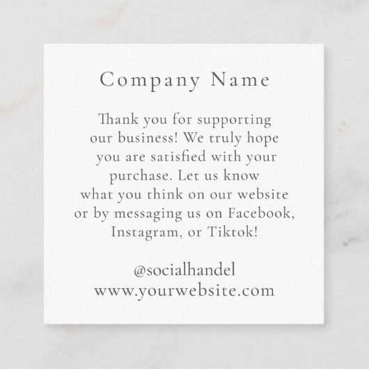 Carte d'affichage pour bijoux Gemstone (Dos)