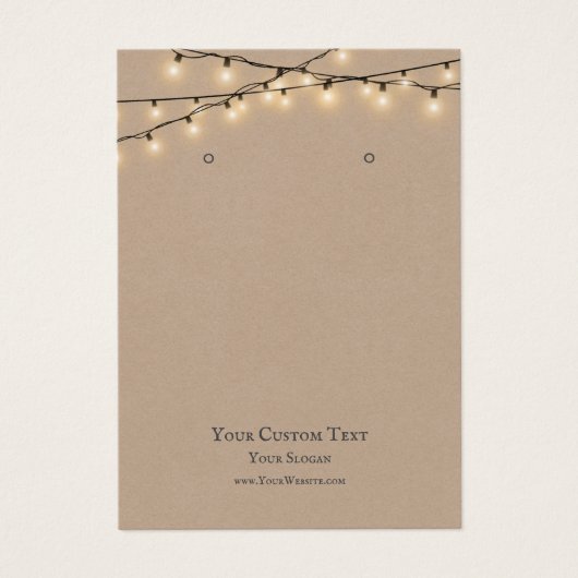 Carte d'affichage pour bijoux, lumières à cordes r (Devant)