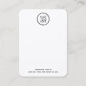 Carte d'affichage pour bijoux minimaliste Logo (Devant)