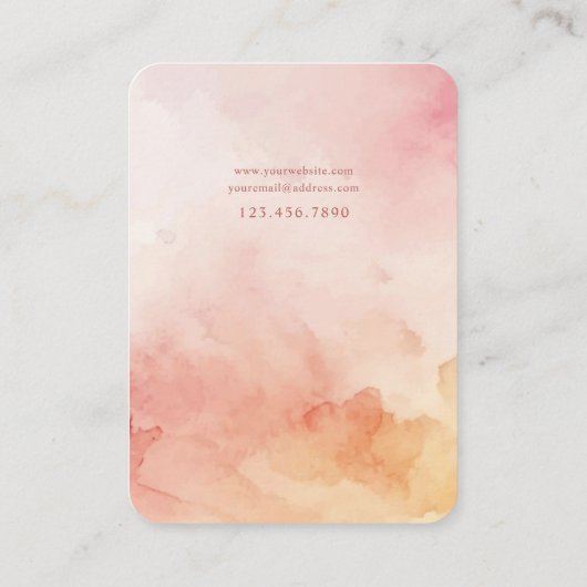 Carte d'affichage pour bijoux personnalisés (Dos)