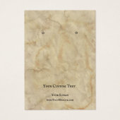 Carte d'affichage pour bijoux, Texture Brown vieil (Devant)