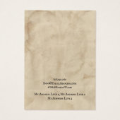 Carte d'affichage pour bijoux, Texture Brown vieil (Dos)