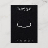 Carte d'affichage pour clou de bijoux (Devant)