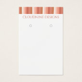 Carte d'affichage pour collier à bijoux à oreille (Devant)