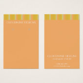 Carte d'affichage pour collier à bijoux à oreilles (Devant & derrière)