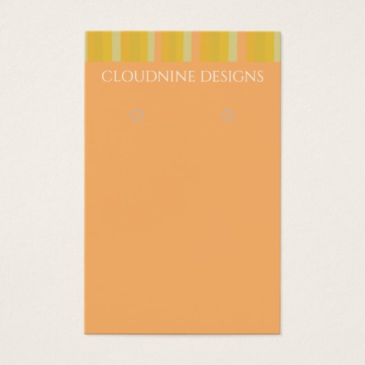 Carte d'affichage pour collier à bijoux à oreilles (Devant)