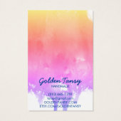 Carte d'affichage pour collier à oreille de peintu (Dos)