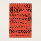 Carte d'affichage pour collier à oreille noire (Devant)