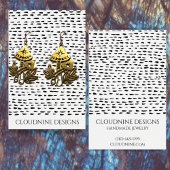 Carte d'affichage pour collier à oreille noire