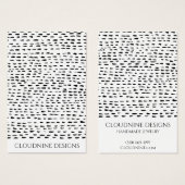 Carte d'affichage pour collier à oreille noire (Devant & derrière)