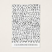 Carte d'affichage pour collier à oreille noire (Devant)