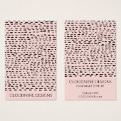 Carte d'affichage pour collier à oreille noire (Devant & derrière)