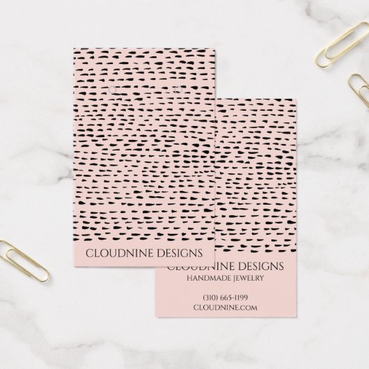 Carte d'affichage pour collier à oreille noire (Bureau)