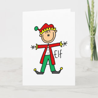 Carte d'affichage pour elfe de Noël