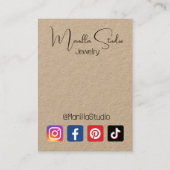 Carte d'affichage pour fille à cheveux longs d'art (Dos)