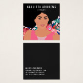 Carte d'affichage pour fille bohème (Devant & derrière)