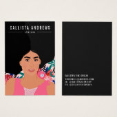 Carte d'affichage pour fille bohème (Devant & derrière)