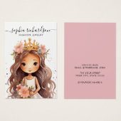 Carte d'affichage pour filles d'oreille boho moder (Devant & derrière)