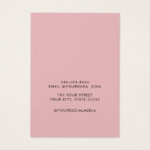 Carte d'affichage pour filles d'oreille boho moder (Dos)