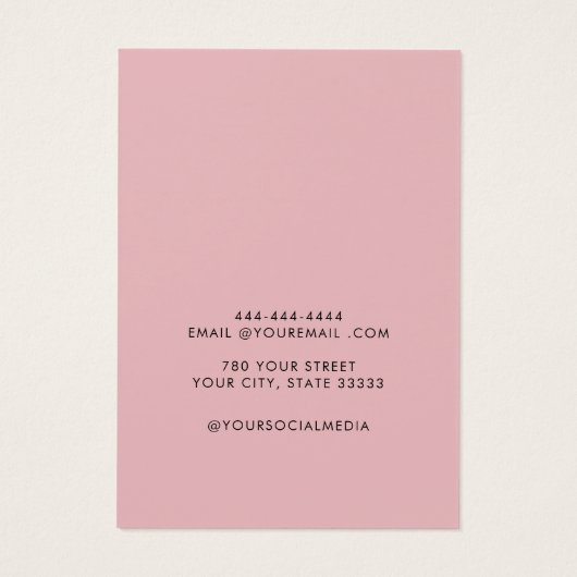 Carte d'affichage pour filles d'oreille boho moder (Dos)