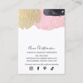 Carte d'affichage pour la bijouterie captivante (Dos)