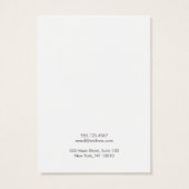 Carte d'affichage pour la bijouterie rose (Dos)