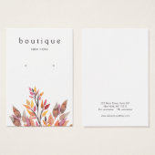 Carte d'affichage pour l'apprentissage des bijoux  (Devant & derrière)