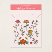 Carte d'affichage pour le collier à fleurs minimal (Devant)
