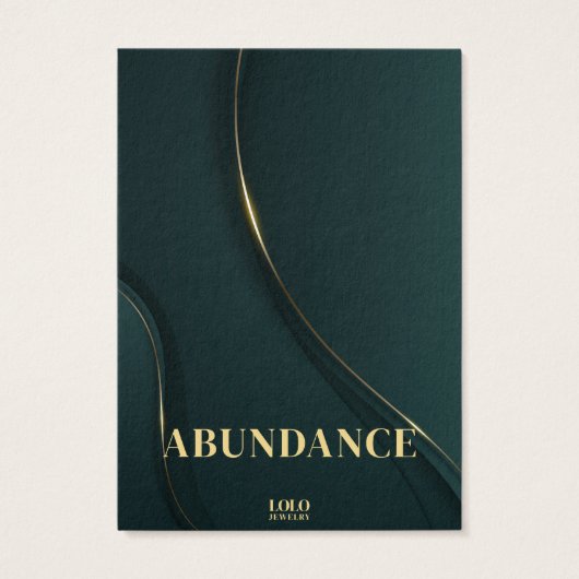 Carte d'affichage pour les bijoux à oreilles et co (Dos)