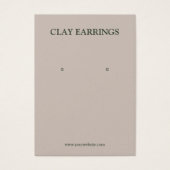 Carte d'affichage pour Motif de la feuille moderne (Devant)